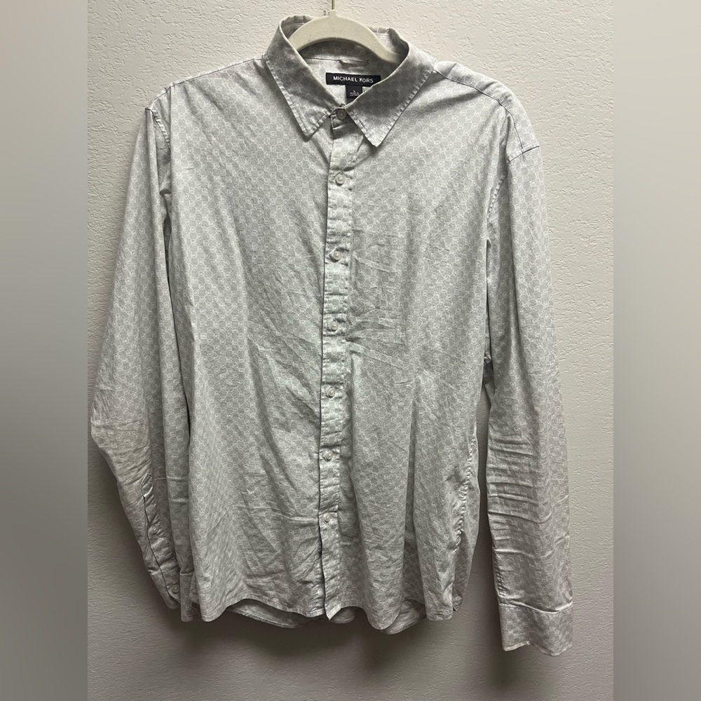 Michael Kors Logo Dress Shirt